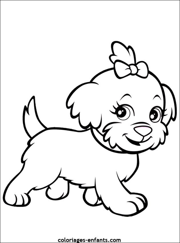 Cute Doggy Coloring Pages 116