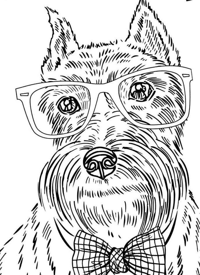 Cute Doggy Coloring Pages 118