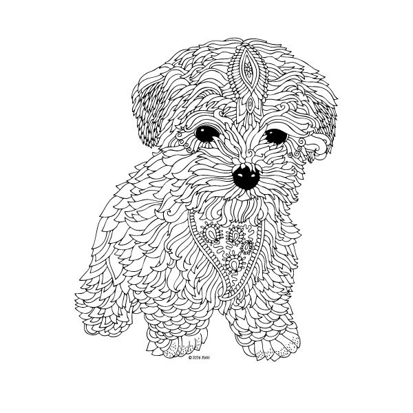 Cute Doggy Coloring Pages 123