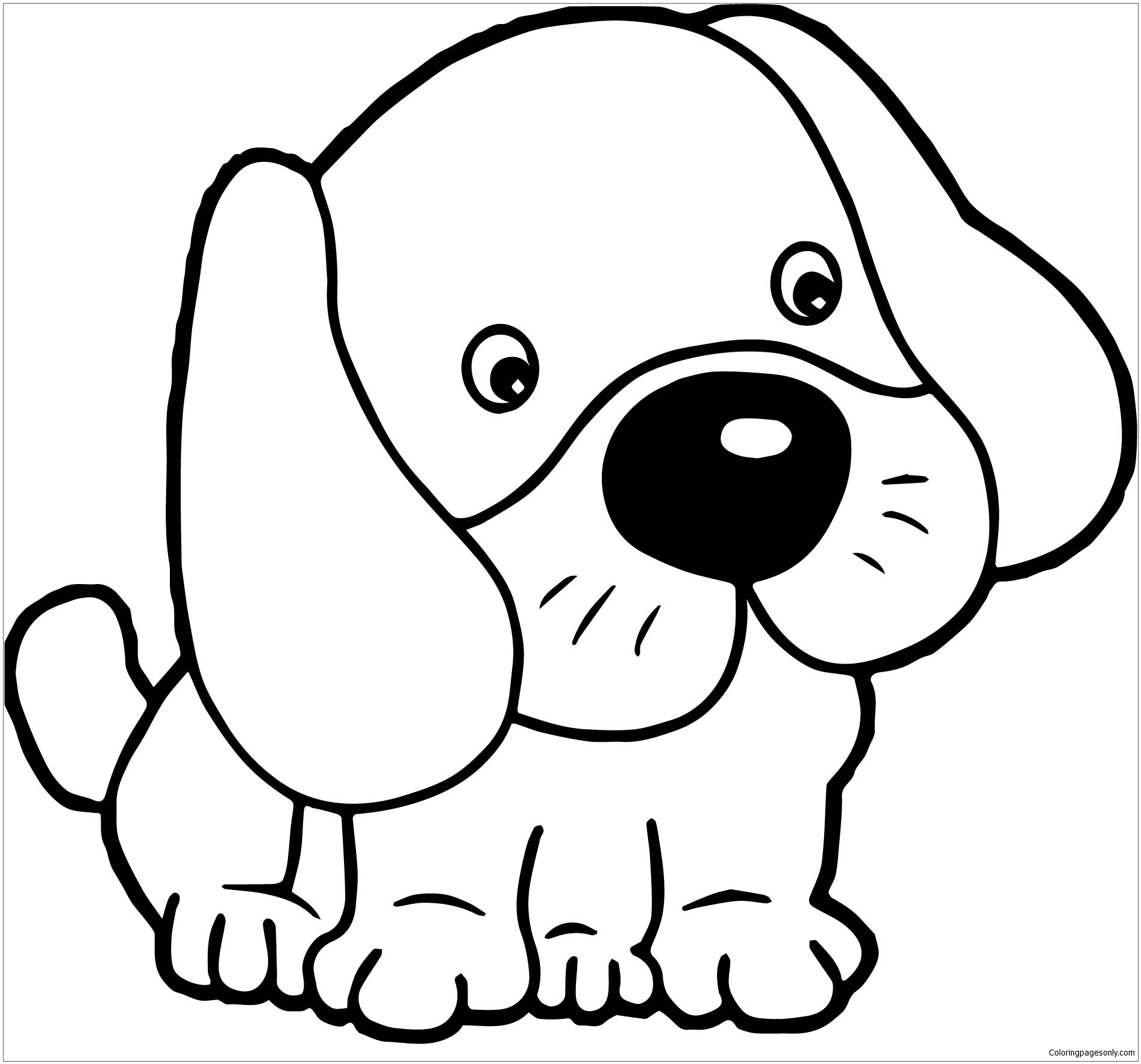 Cute Doggy Coloring Pages 126