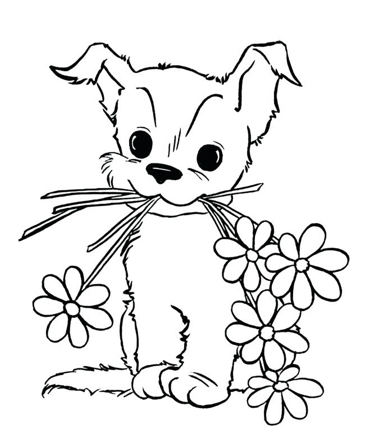 Cute Doggy Coloring Pages 127