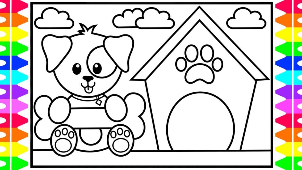 Cute Doggy Coloring Pages 157