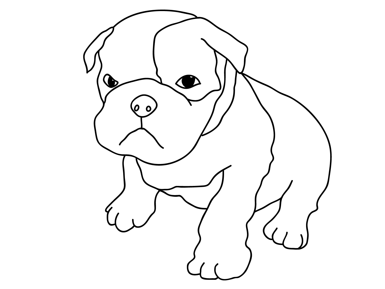 Cute Doggy Coloring Pages 158