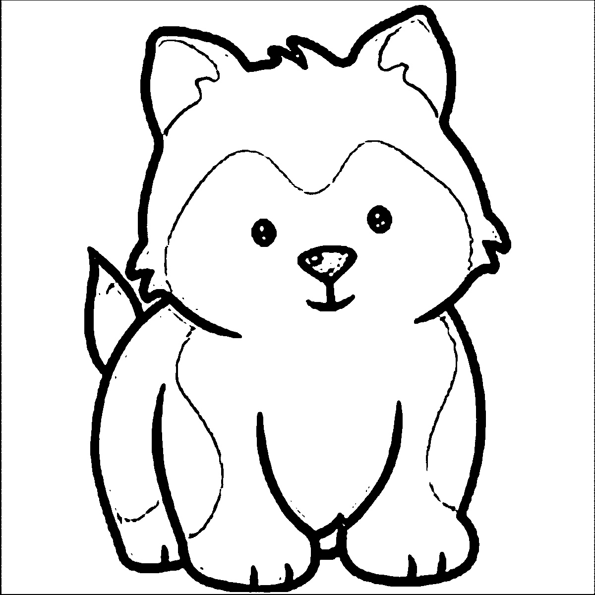 Cute Doggy Coloring Pages 18