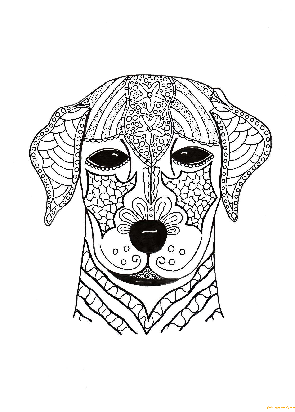 Cute Doggy Coloring Pages 22