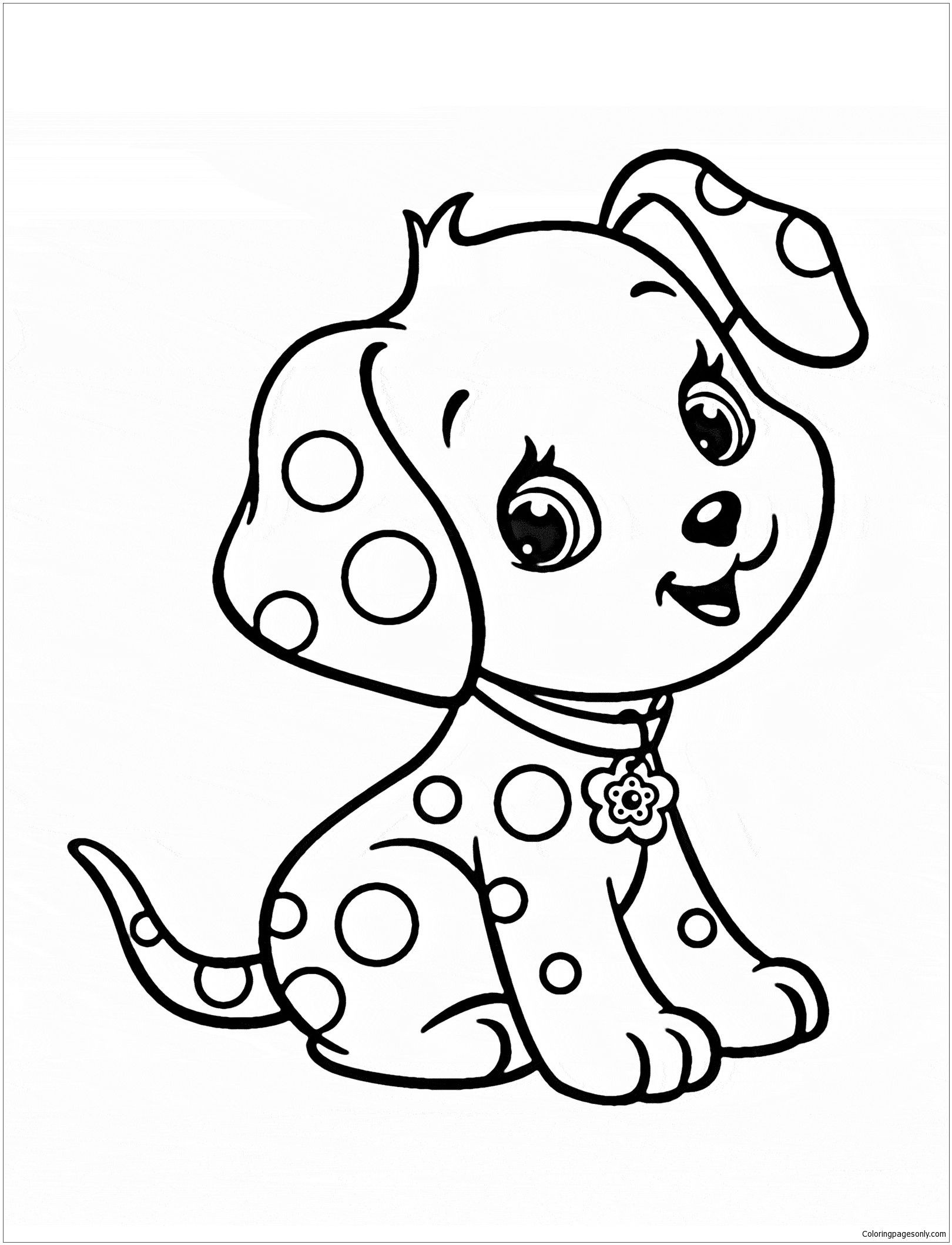 Cute Doggy Coloring Pages 23