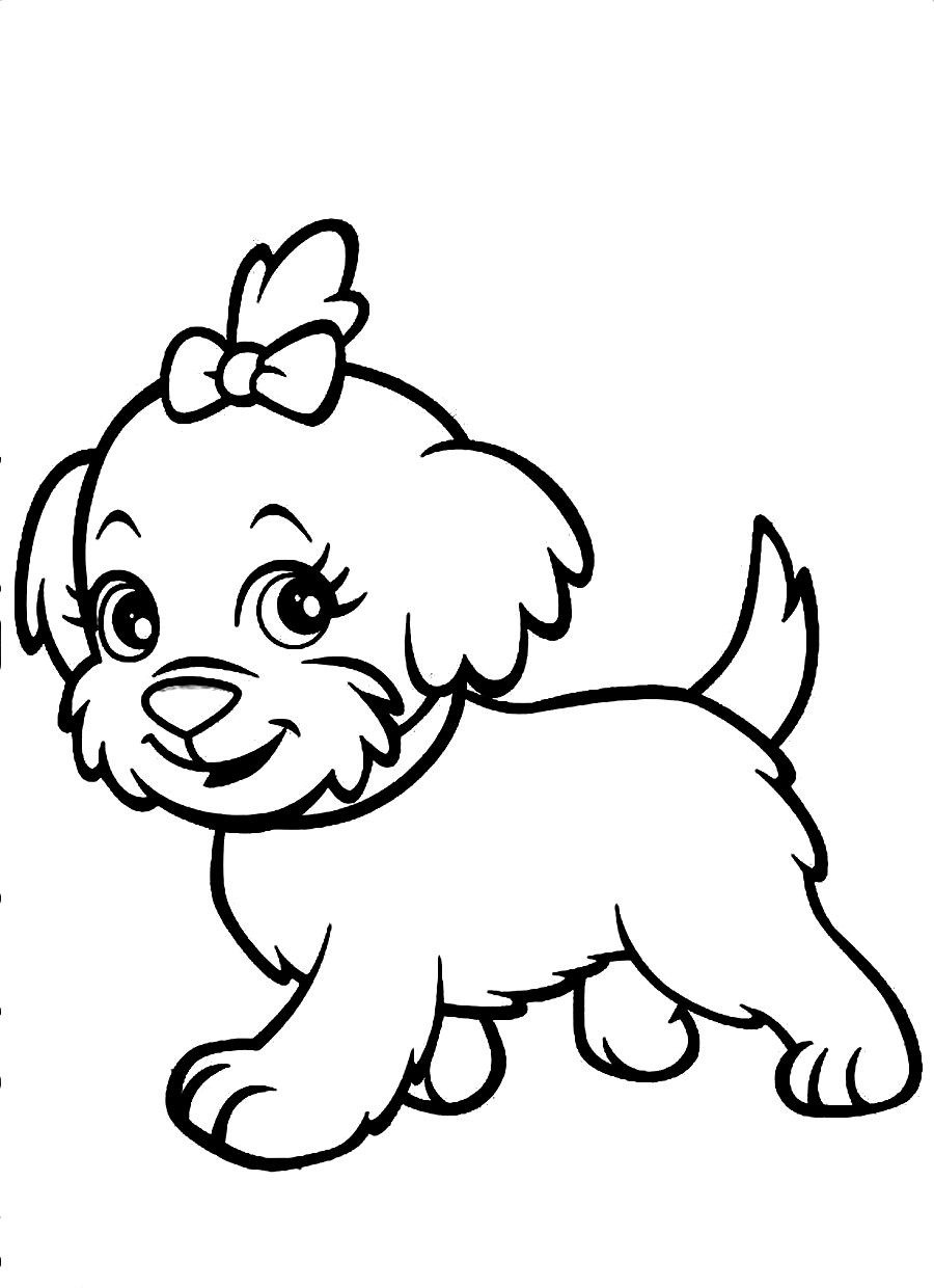 Cute Doggy Coloring Pages 33