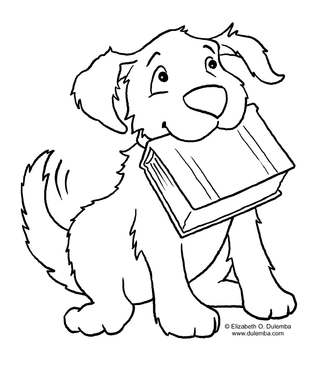 Cute Doggy Coloring Pages 34