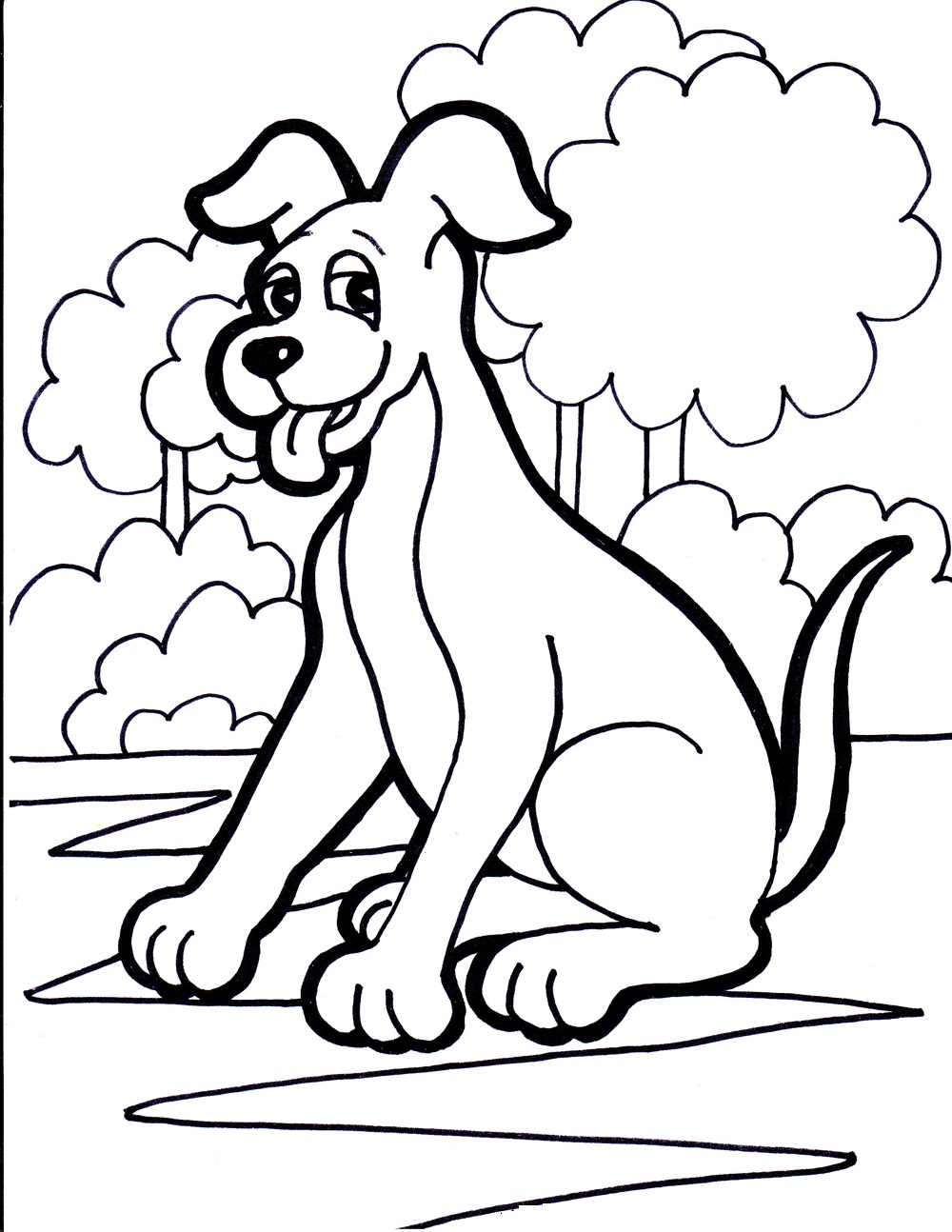 Cute Doggy Coloring Pages 36