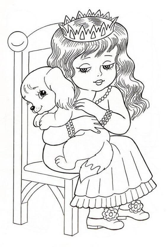 Cute Doggy Coloring Pages 37