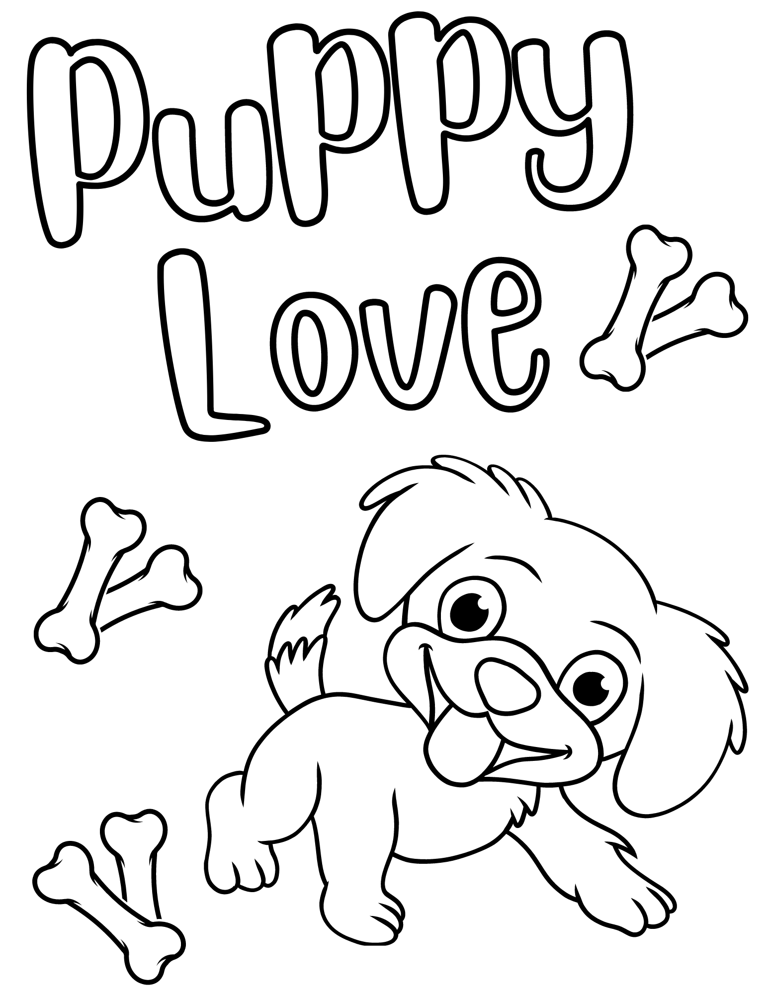 Cute Doggy Coloring Pages 41