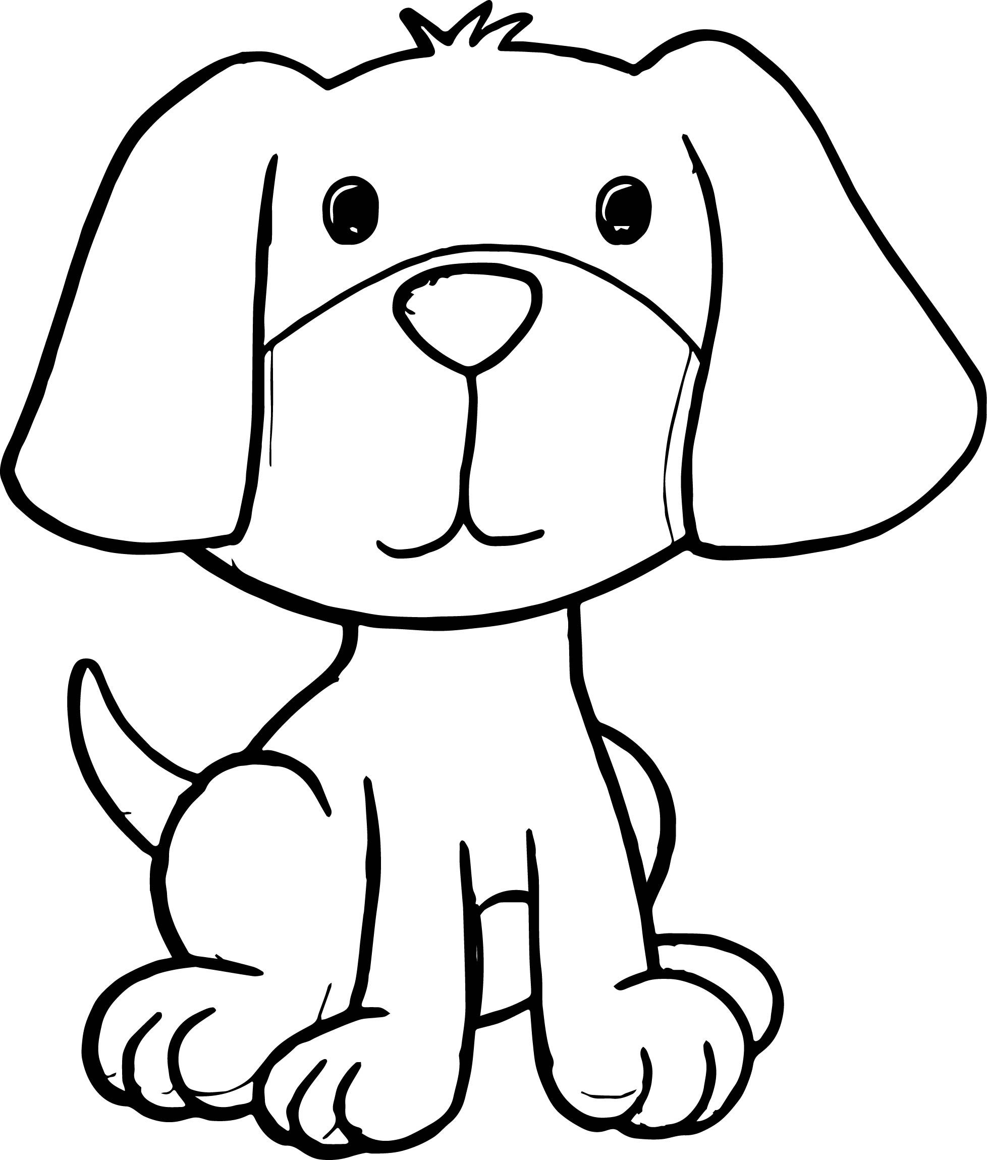 Cute Doggy Coloring Pages 44