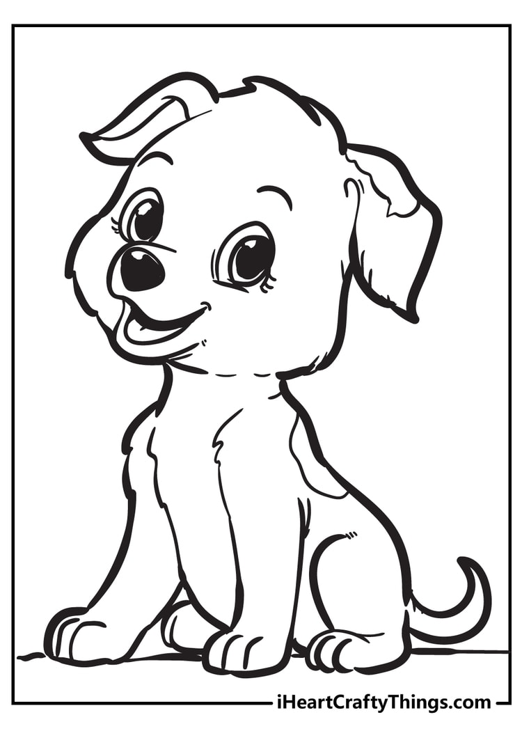 Cute Doggy Coloring Pages 46