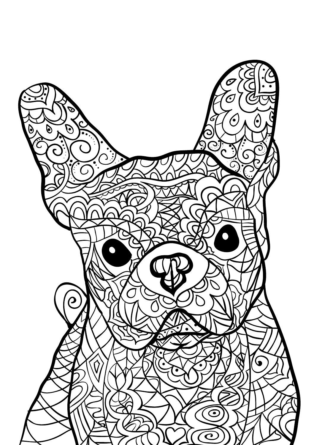 Cute Doggy Coloring Pages 49