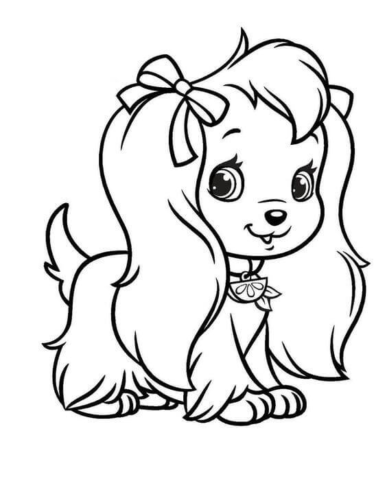 Cute Doggy Coloring Pages 52