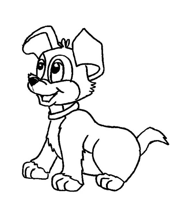 Cute Doggy Coloring Pages 54