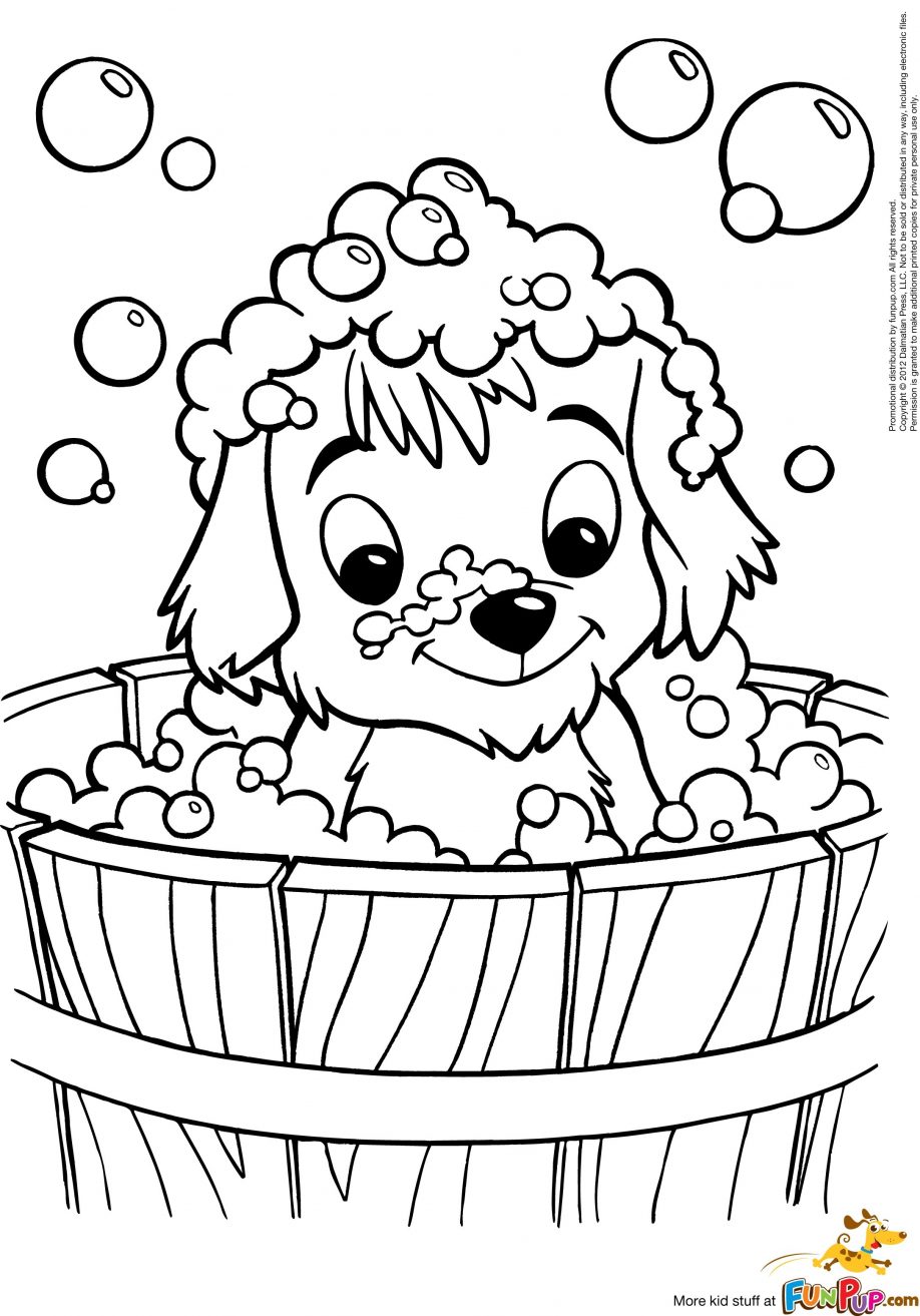 Cute Doggy Coloring Pages 64