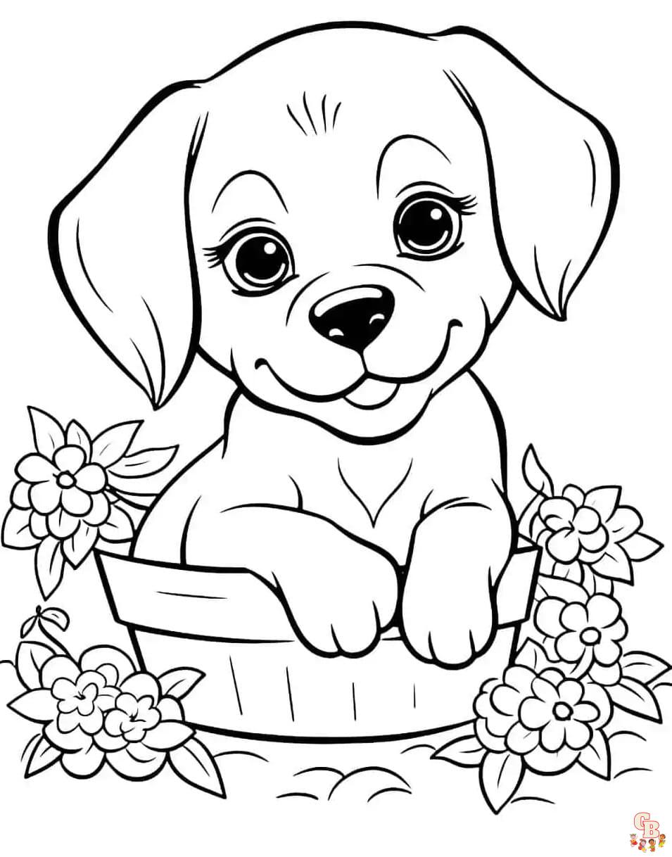 Cute Doggy Coloring Pages 72