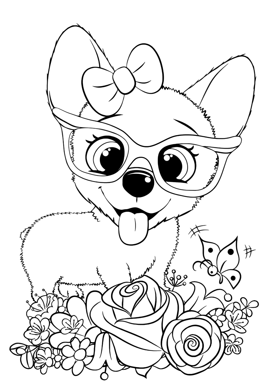 Cute Doggy Coloring Pages 74