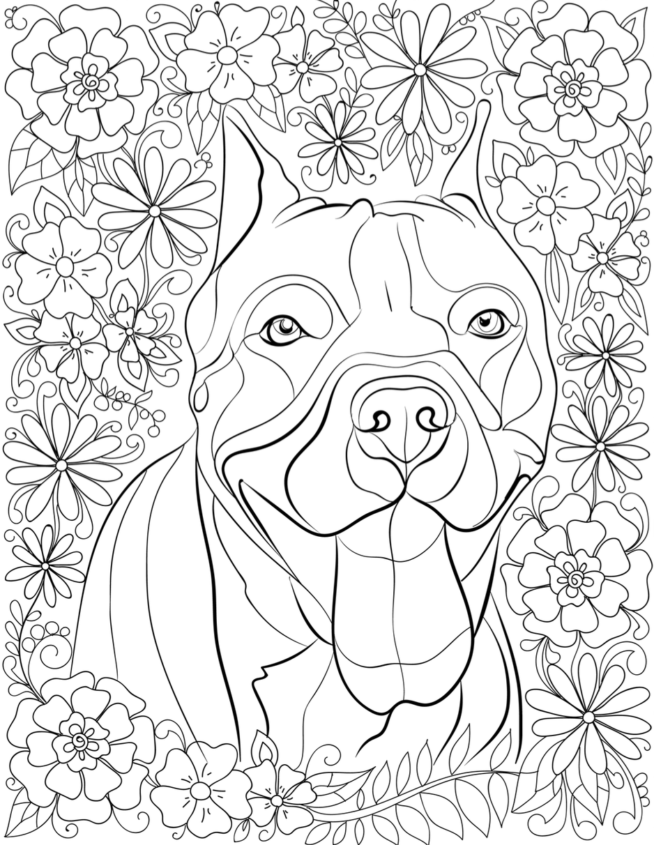 Cute Doggy Coloring Pages 80