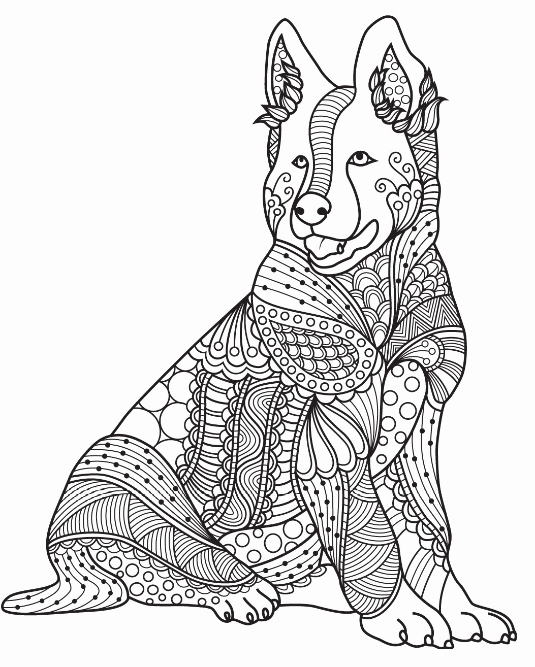 Cute Doggy Coloring Pages 81