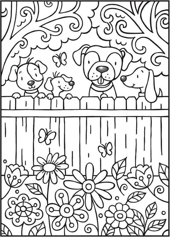 Cute Doggy Coloring Pages 84