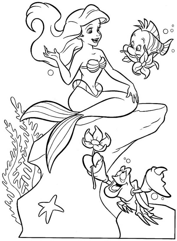 Cute Mermaid Coloring Pages Printables 105