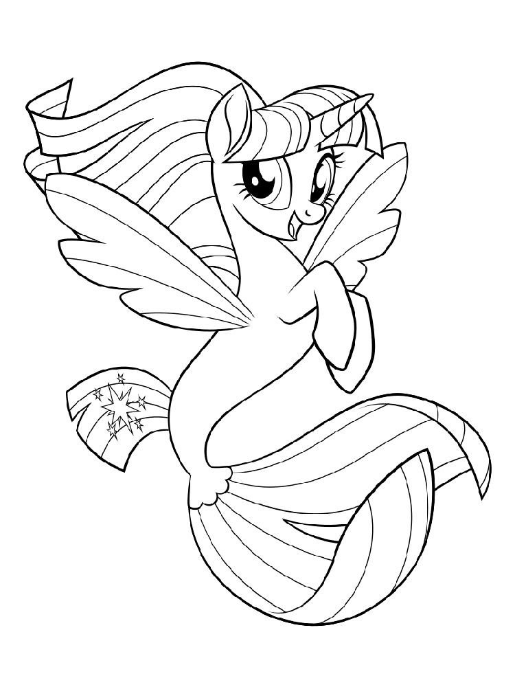 Cute Mermaid Coloring Pages Printables 108