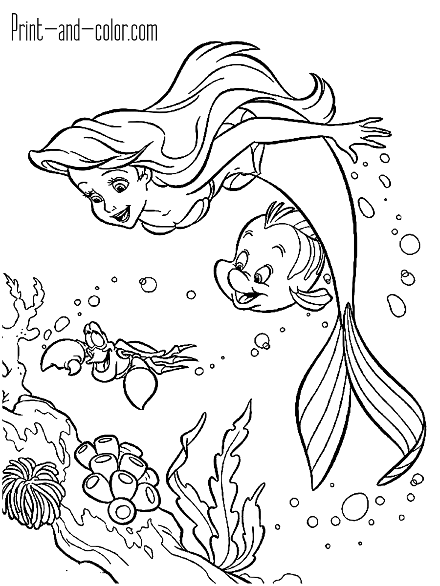 Cute Mermaid Coloring Pages Printables 111