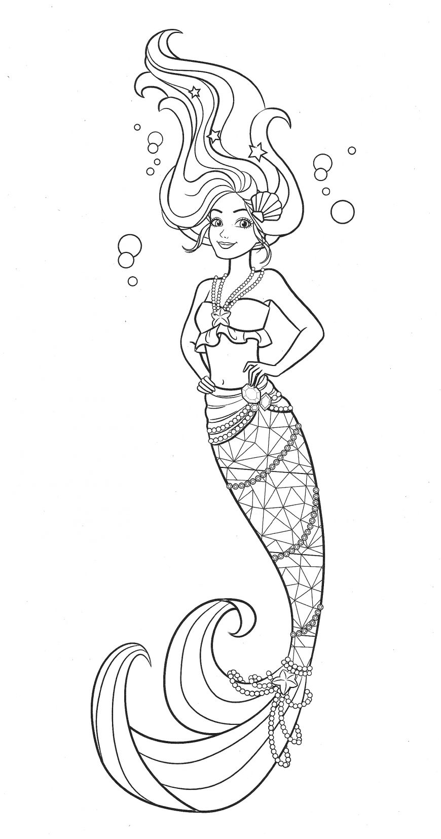 Cute Mermaid Coloring Pages Printables 113