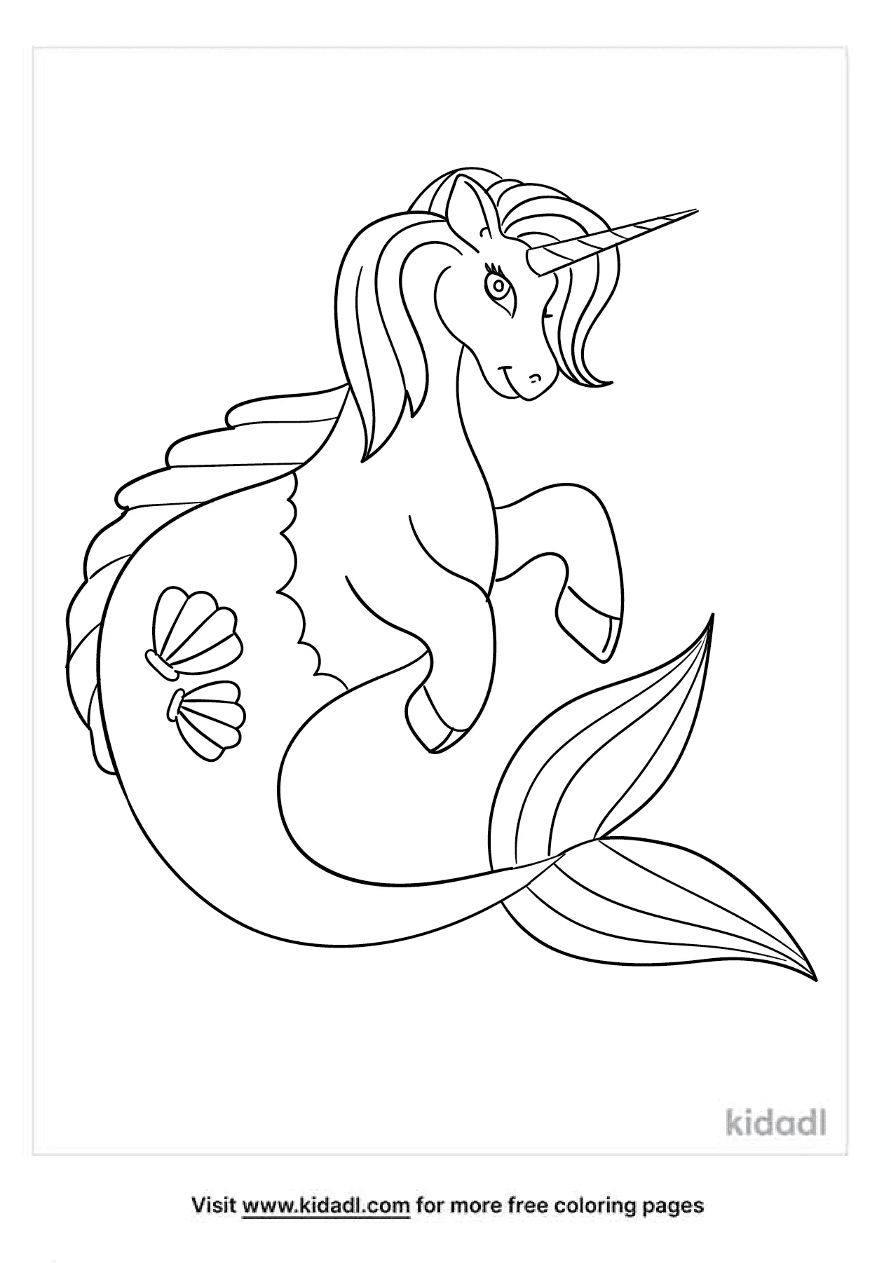 Cute Mermaid Coloring Pages Printables 117