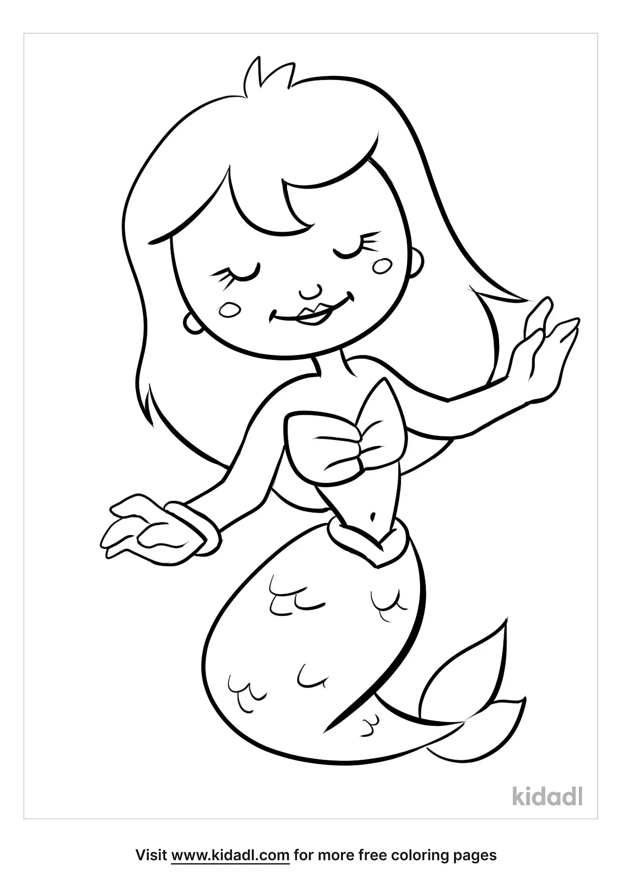 Cute Mermaid Coloring Pages Printables 119