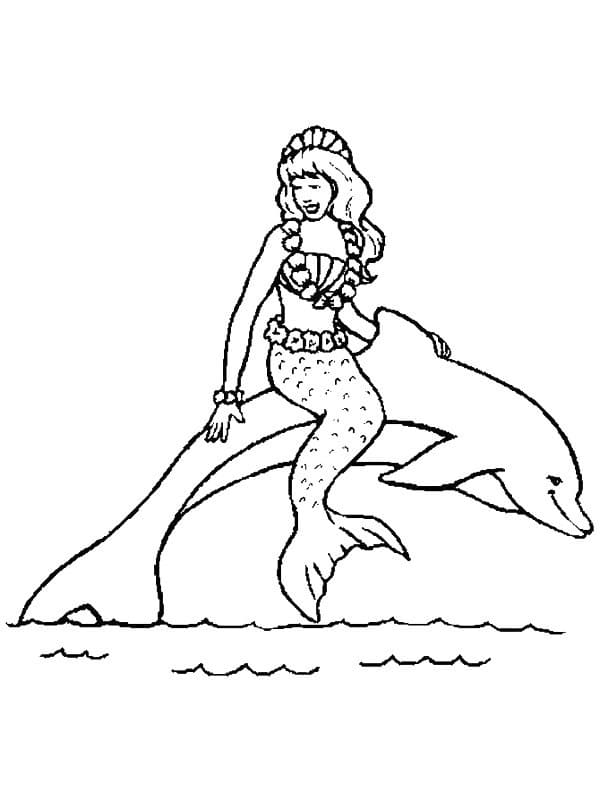 Cute Mermaid Coloring Pages Printables 125