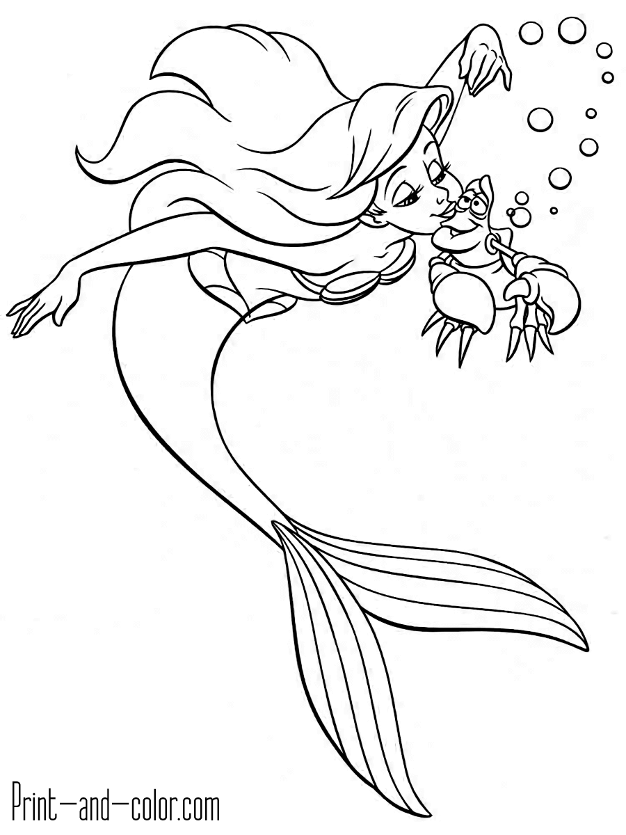 Cute Mermaid Coloring Pages Printables 132