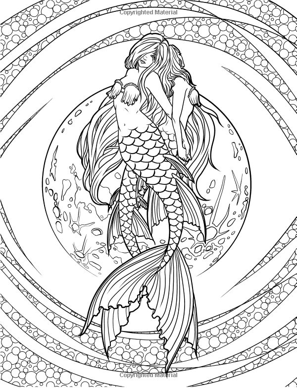 Cute Mermaid Coloring Pages Printables 134