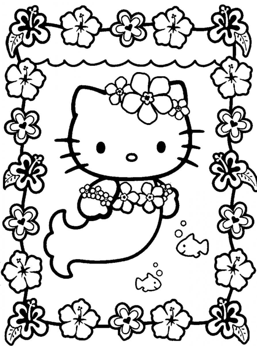 Cute Mermaid Coloring Pages Printables 138