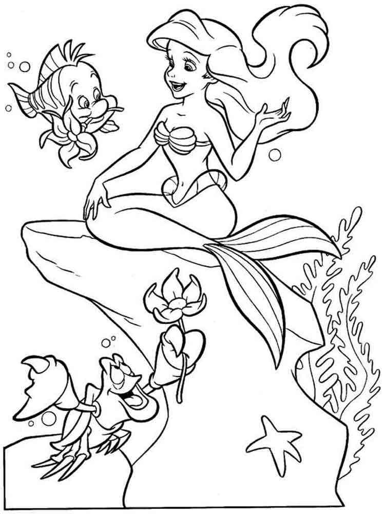 Cute Mermaid Coloring Pages Printables 140