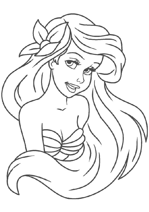 Cute Mermaid Coloring Pages Printables 141