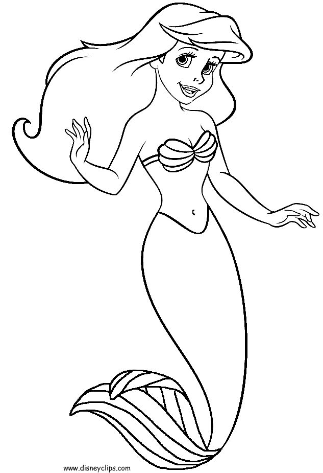 Cute Mermaid Coloring Pages Printables 151