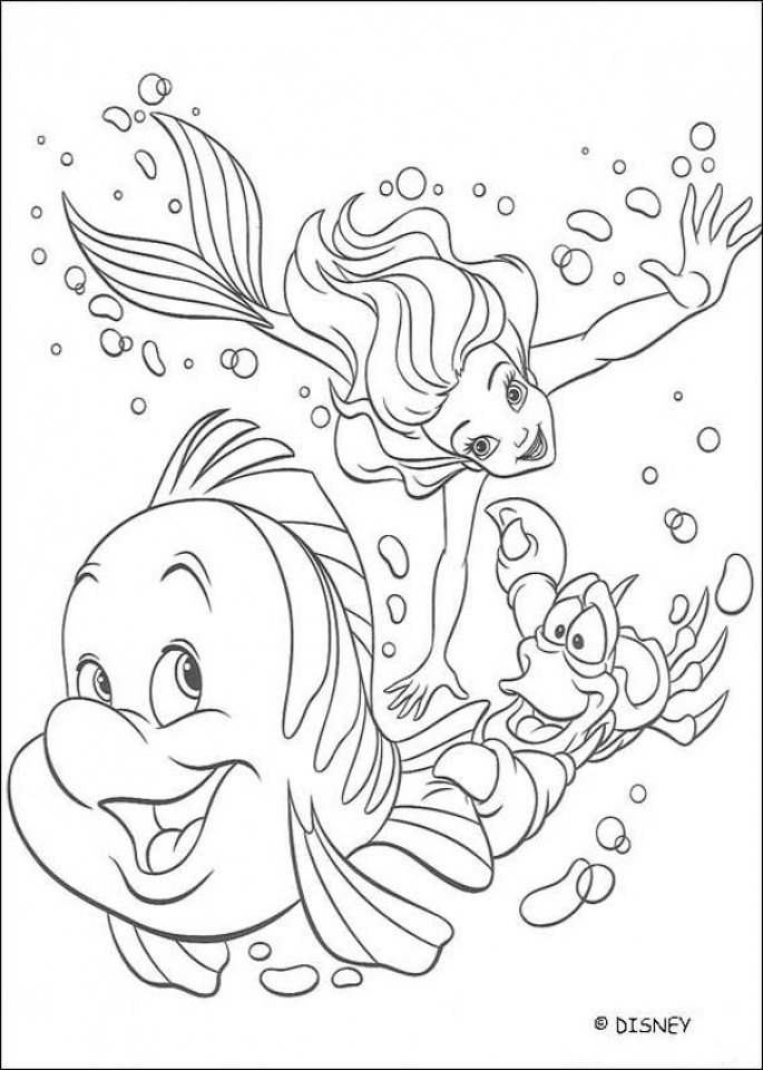 Cute Mermaid Coloring Pages Printables 31