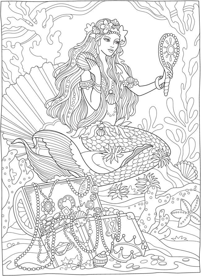 Cute Mermaid Coloring Pages Printables 51