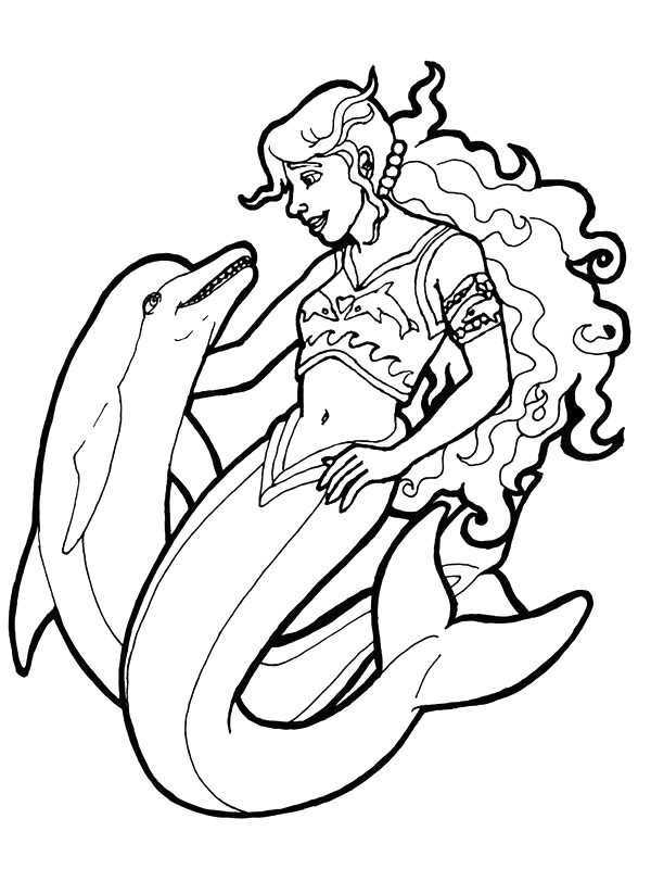 Cute Mermaid Coloring Pages Printables 52