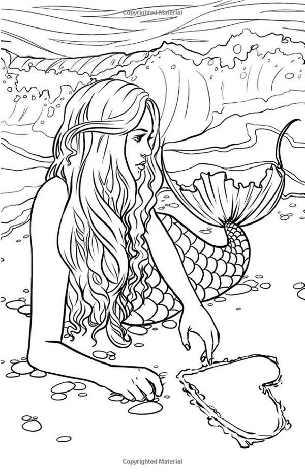 Cute Mermaid Coloring Pages Printables 62