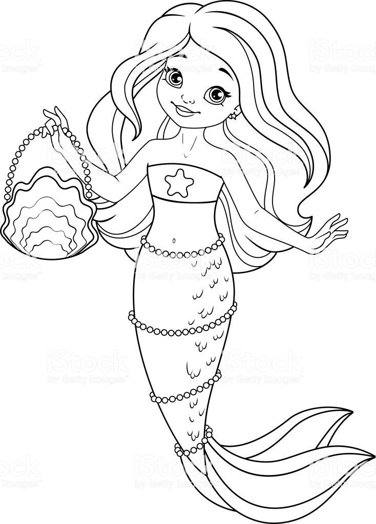 Cute Mermaid Coloring Pages Printables 66