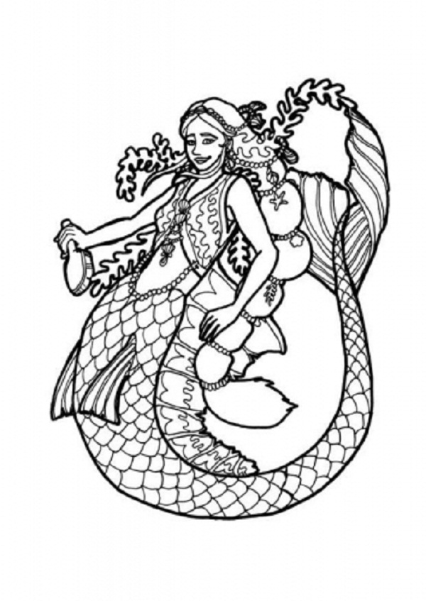 Cute Mermaid Coloring Pages Printables 71