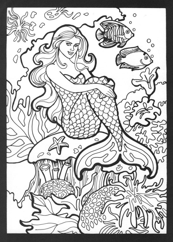 Cute Mermaid Coloring Pages Printables 81