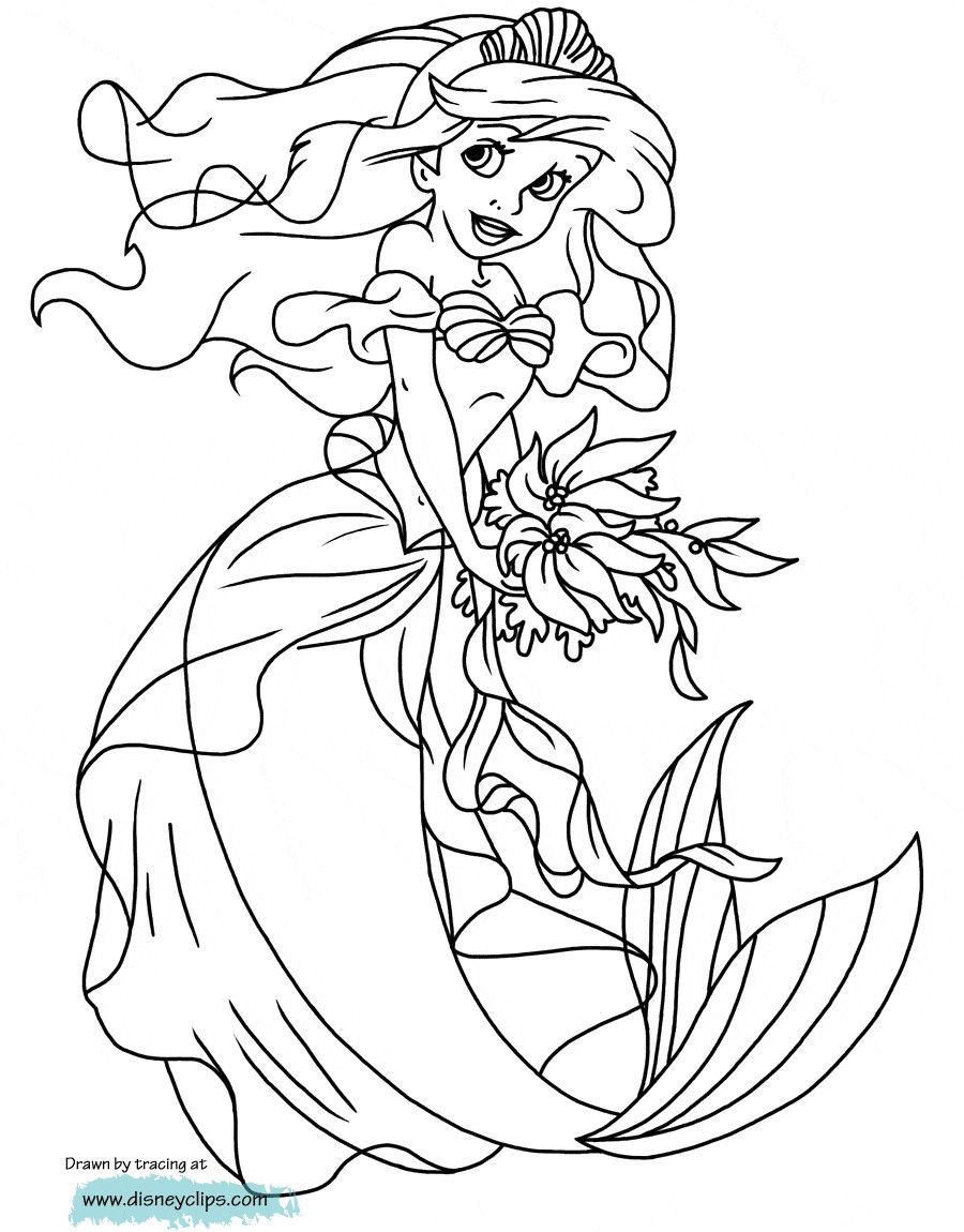 Cute Mermaid Coloring Pages Printables 82