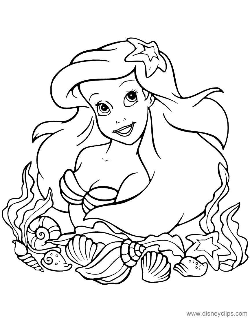 Cute Mermaid Coloring Pages Printables 84