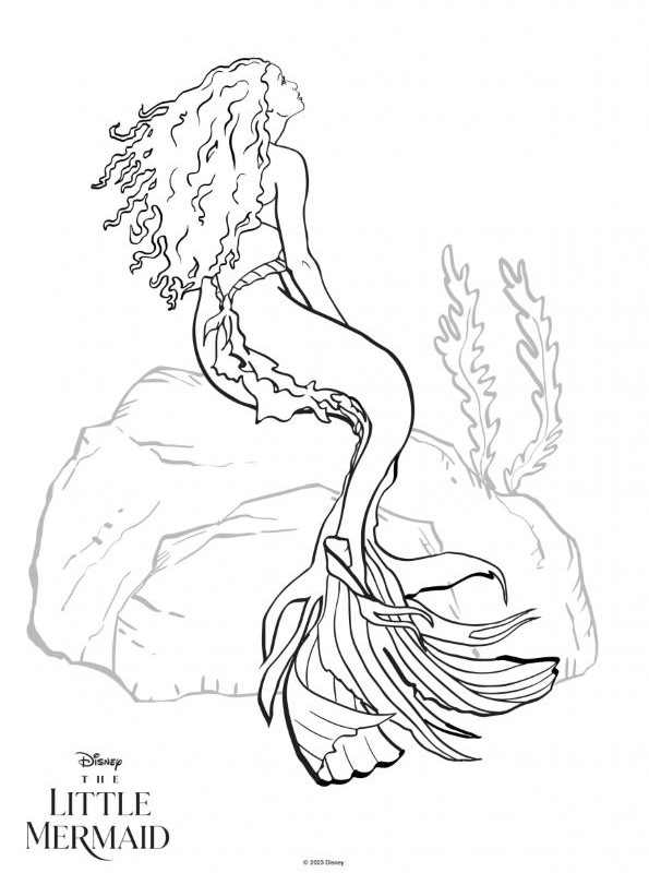 Cute Mermaid Coloring Pages Printables 86