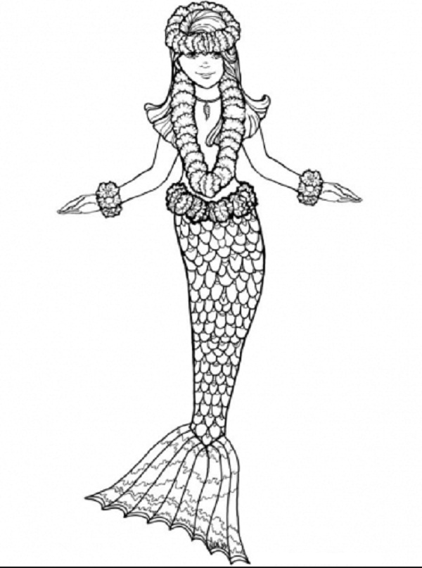 Cute Mermaid Coloring Pages Printables 90